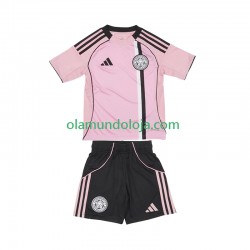 Camisola Leicester City Criança Equipamento Terceiro 2025-2026 Manga Curta